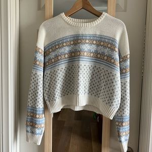 Retro-Style Knitted Sweater